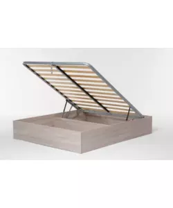 LETTO MATRIMONIALE CONTENITORE "BED BOX" OLMO NATURALE 160X190 CM